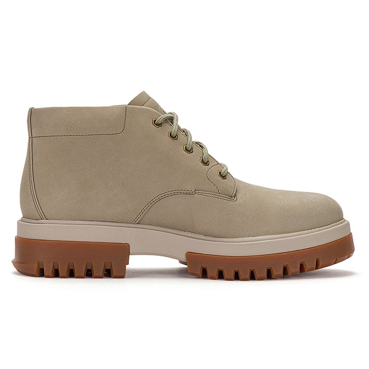 Timberland Durable Soft Sole Waterproof Ankle Outdoor Boots Men boots Light-Gray-Brown A68MSW