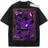 Gengar Shirt, Pokemon Shirt, Vintage Shirt, Manga Tee Wash T-Shirt, Vintage Inspired, Anime Gift Tee, Y2K Shirt