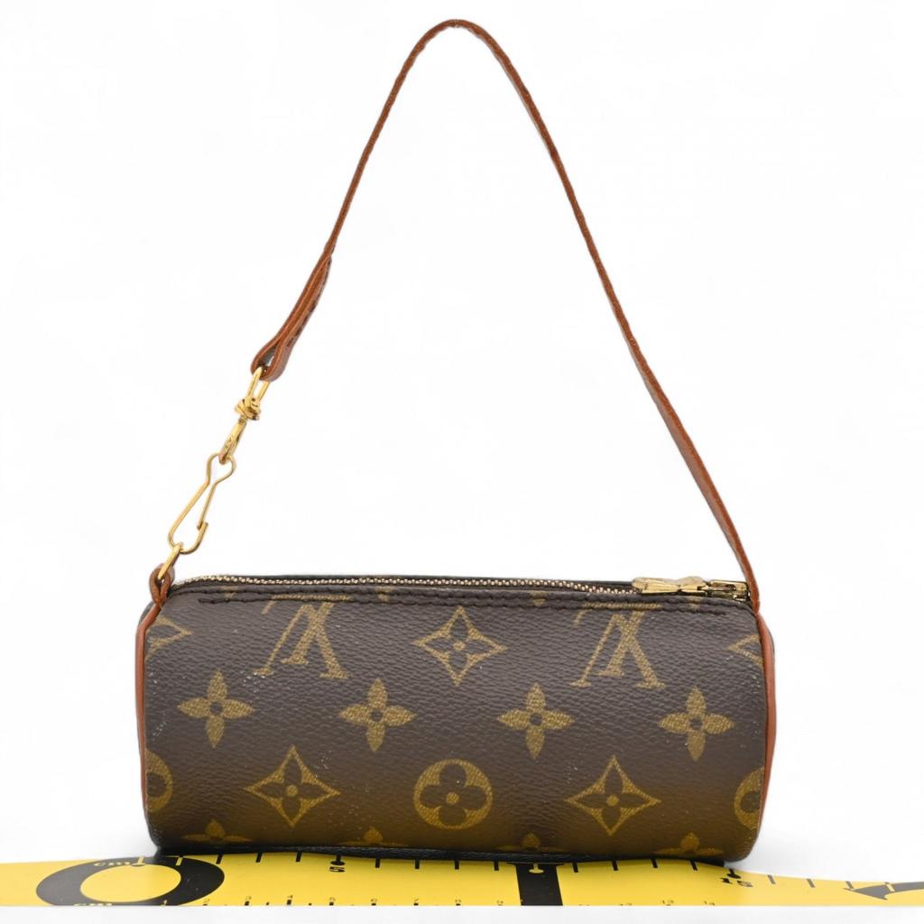 Auth LOUIS VUITTON Monogram Papillon Pouch Handbag PVC M51365 lv6618bb