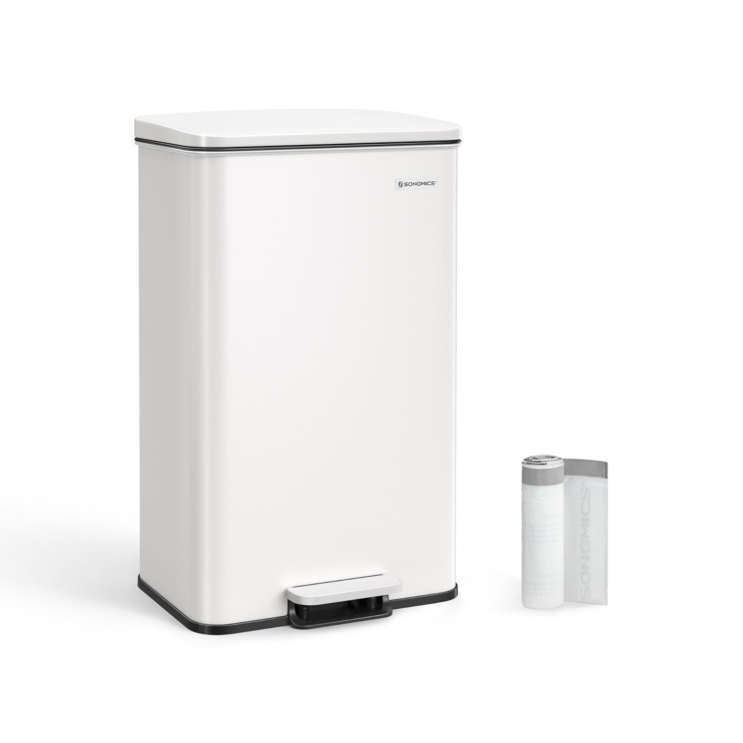 SONGMICS LTB540W4002 40 litru tērauda atkritumu
