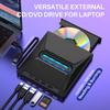External CD DVD Burner CD ROM Burner CD/DVD+/-RW Drive SD Card Reader Optical Drive DVD Player Hub for Laptop Desktop
