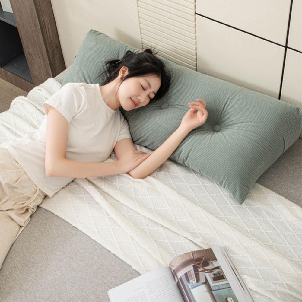 Triangular Wedge Headboard Pillow with Side Pockets Positioning Support Ergo-Triangle Headrest Lumbar Support Bed Backrest