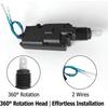 Universeller Hochleistungs-Stromtürschloss-Aktuator 2 Drähte, Auto-Türschloss-Aktuator, Motor-Türschloss-Aktuator für die meisten 12-V-Fahrzeuge, Auto-Motor Universal