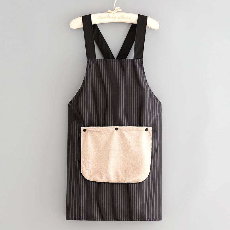 Waterresistant Sleeveless Apron With Cross Back Straps And Removable Towel Pocket For Chefs And Cooks