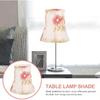 Table Lamp Shade Cloth Lamp Shade Pendant Light Shade Fabric Barrel Lampshade Clip On Bulb Lamp Cover Chandelier Lampshade Replacement for E27 Table