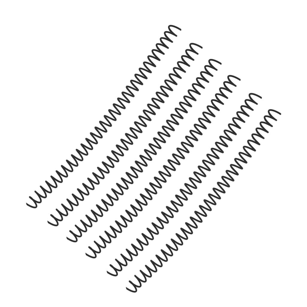 20-teiliges Spiralbindungsset mit großem Fassungsvermögen, 30 Löchern und 13 mm Durchmesser, schwarz