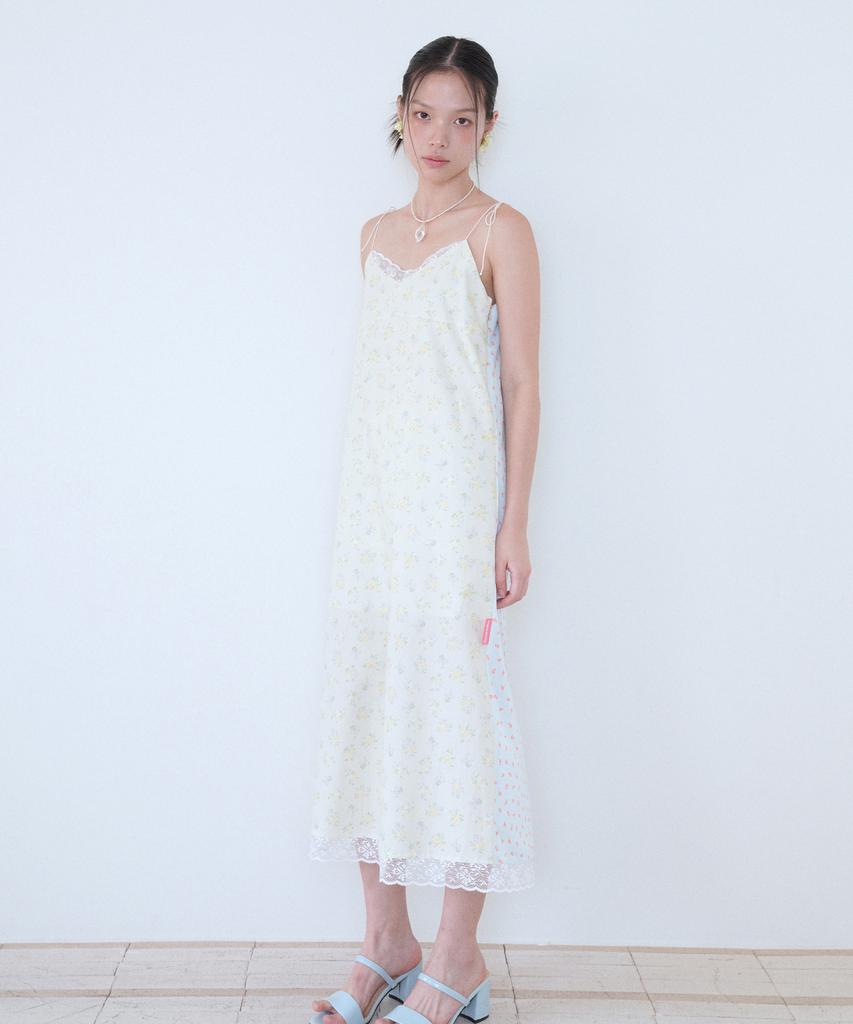Sweet Bitter Two-Way Flower Maxi Dress_Light Yellow