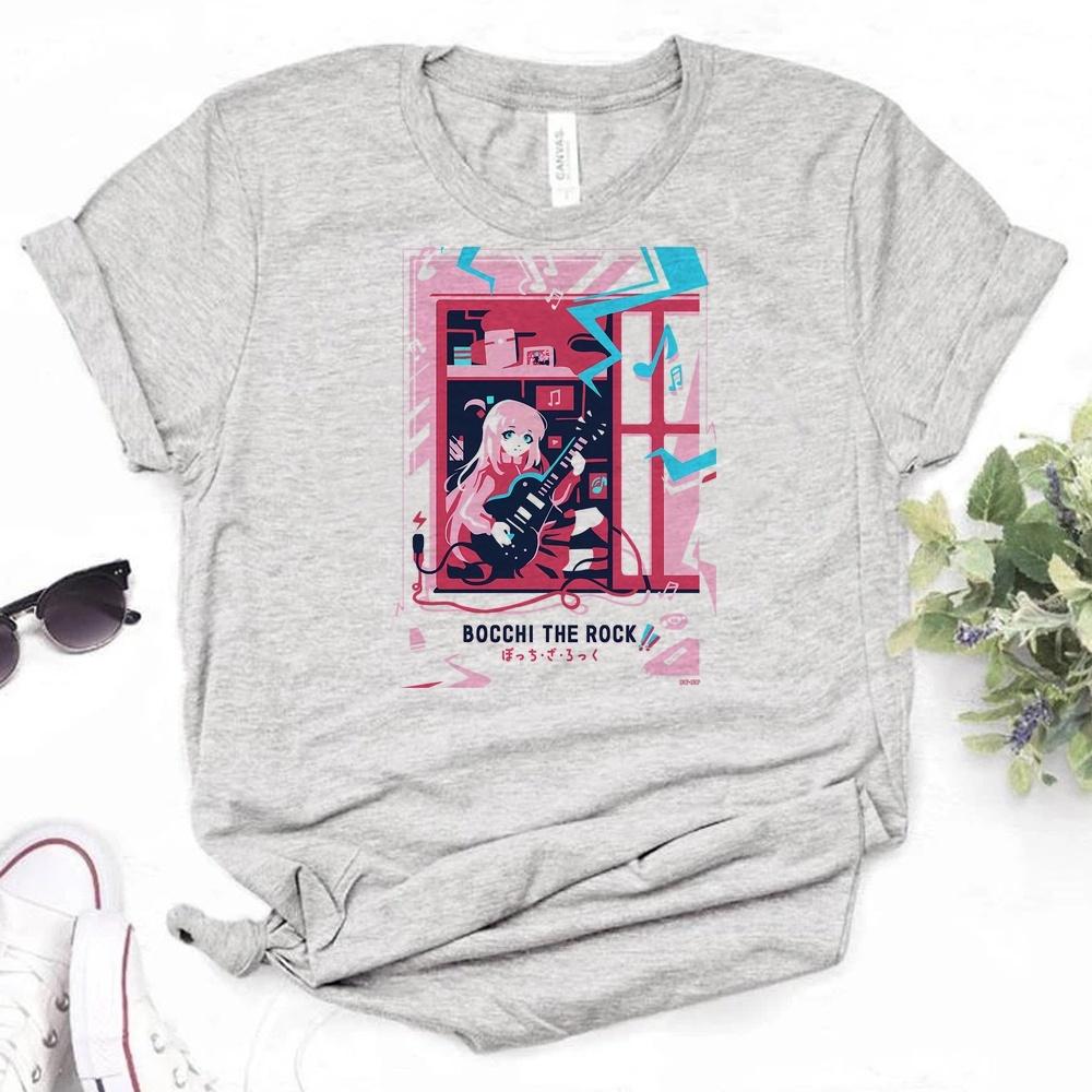 Bocchi The Rock T Shirt Teen Grunge Cutecore Baddie Korean Fashion Jojifuku Shirt Jojifuku Funny Alternative Summer Manga