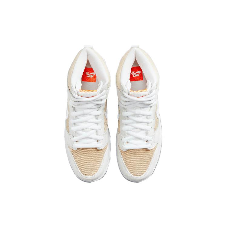 New Nike Sb Dunk High Pro Iso Orange Label Unbleached Natural DA9626-100