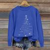 Ladies' Christmas Printed Casual Long Sleeved Round Neck Sports Hoodie Top