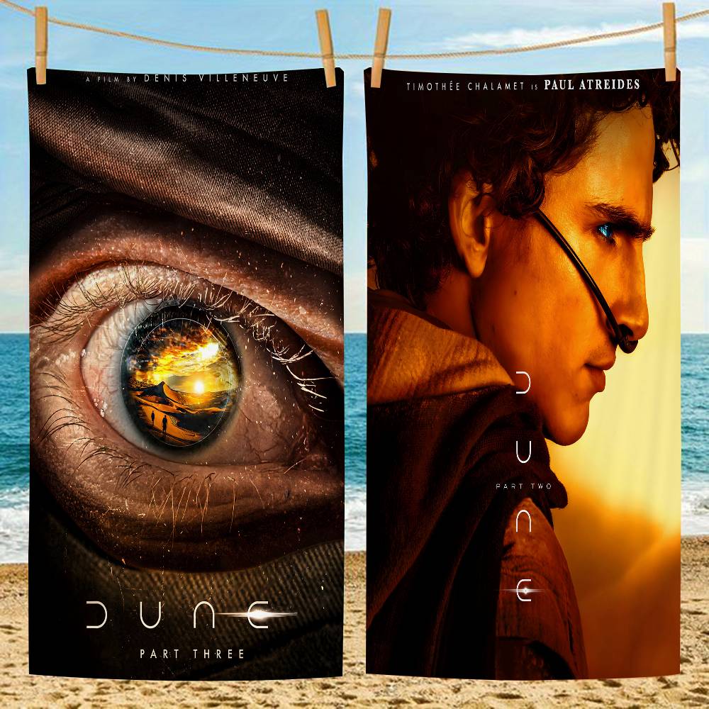 Sci-fi Movie Dune Part Microfiber Printed Beach Towel Mountain Climbing Yoga Beach Swimming Running Absorbent Soft Towel