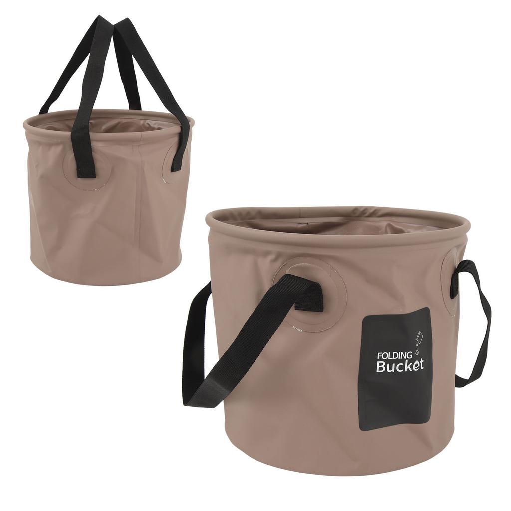 Collapsible Bucket 10L High Temperature Resistant Portable Folding Water Bucket with Handle for Camping Fishing Picnic