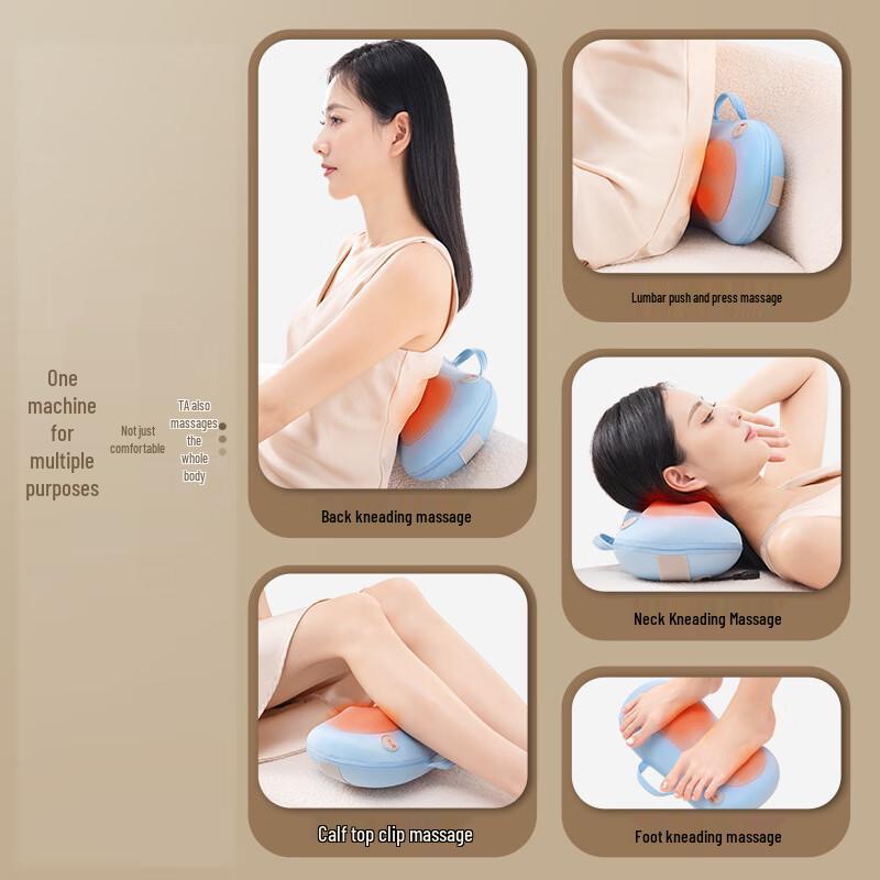 Conz Multifunctional Neck and Body Massage Pillow CN Plug (adapter Included)