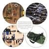 PENGGONG Tool Roll Up Bag Zippered Bag 5 Pockets Canvas Tool Organizer Portable Tool Roll up Pouch Tool Bag Workbag