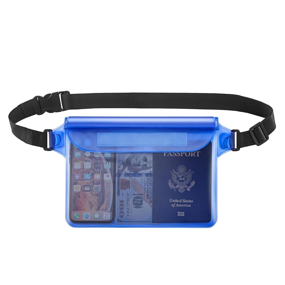 IPX8 Waterproof Waist Pack for Phone/Passport - Swim, Canoe & Beach Essentials, Unisex Crossbody Bag with Adjustable Strap