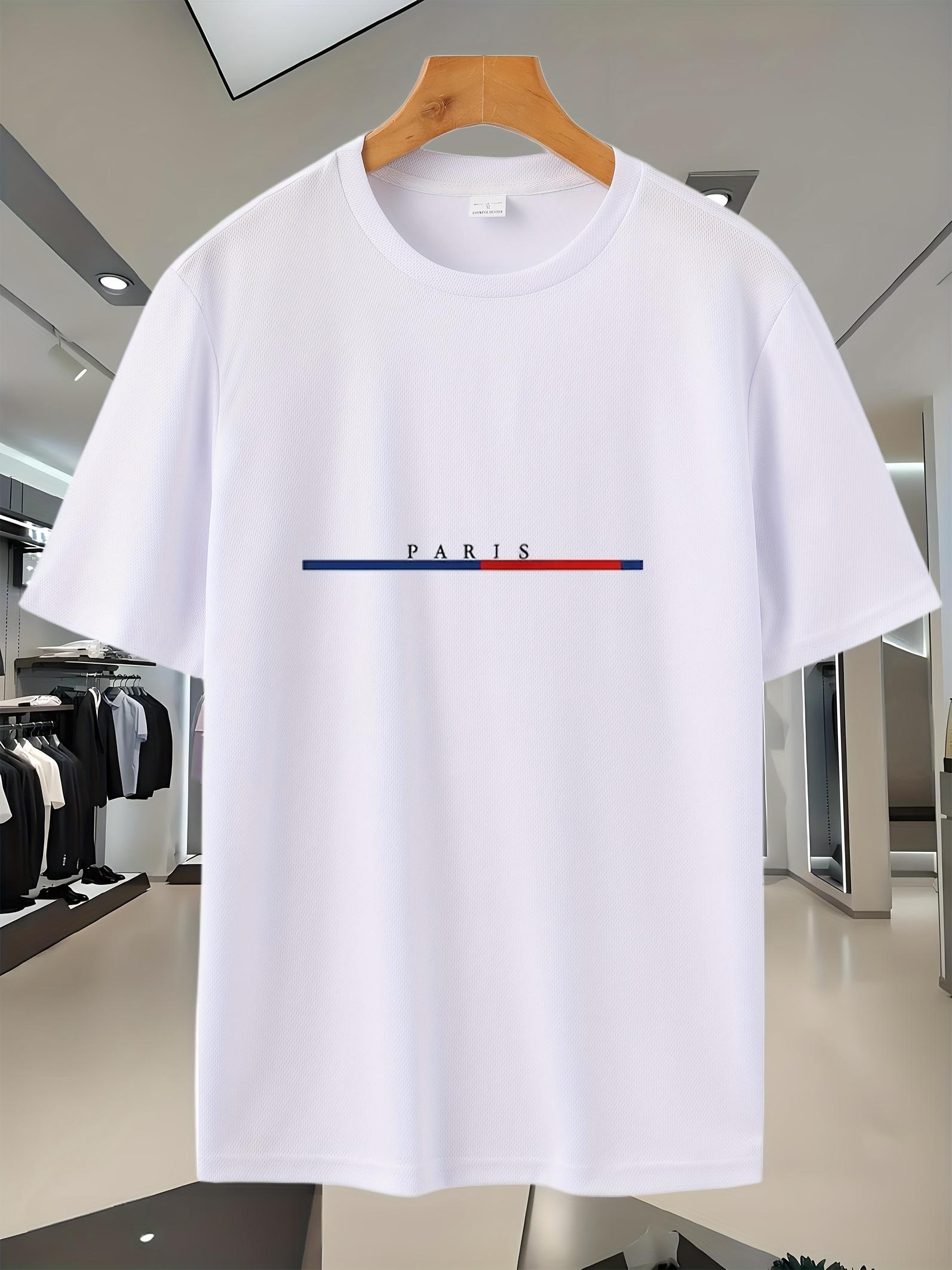 Breathable Mesh Short-Sleeve T-shirt - Stylish Graphic Print M