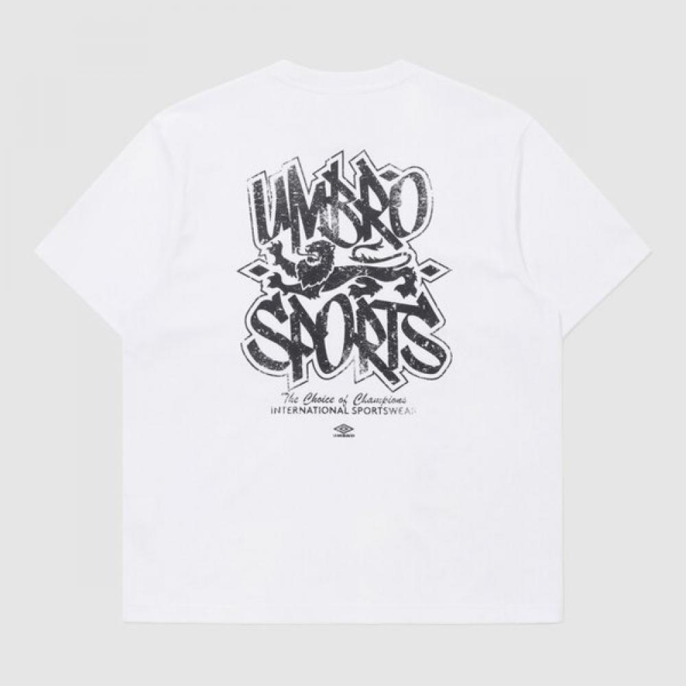 Umbro ShorT Sleeve T shirT concreTe Bloom leTTering graffiTi Ur211crs57