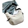 Niche simple canvas bag new nylon dumpling bag women's tide with one shoulder messenger bag light armpit bag