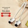 Food Grade 304 Stainless Steel Korean Round Spoons