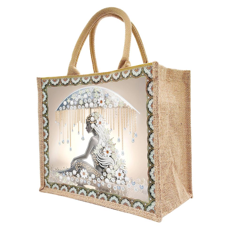 

Waterproof Animal Diamond Painting Handbag Girl DIY Rhinestones Handbag Art Kit Tulips Outdoor Shopping Bag for Adults Beginners