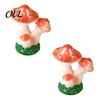Terrarium Supplies 2 Pcs Mini Mushroom Figurines, Miniature Resin Figures Handmade Fairy Tale Decor for Micro Landscape, Garden, Aquarium, Bonsai