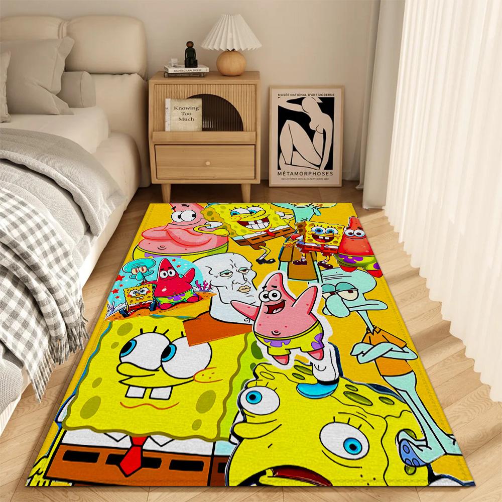 Fashion Entrance Mat Living Room Rugs Decoration S-spongebob Kitchen Carpet Doormat Front Door Super Absorbent Bathroom Rug Bath