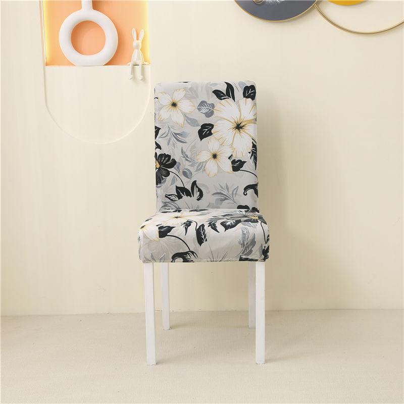 

Эластичный чехол для стула с принтом «четыре сезона» универсальный простой универсальный чехол для стула для дома и гостиницы спинка стула цельное сиденье one piece
