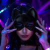 Hollow Cut Masque for Masquerade Cat Masque, Sparkly Sequins/Velvet/Black Half Face Sequined Christmas Women Men Halloween Party, Carnival Costume
