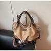 Retro and Casual Style Simple Hand-held Bag with Shoulder and Underarm Tote Single-shoulder Crossbody Bag Casually