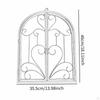 Metal Wall Decor with Arched Window Theme