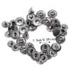 50 jeux Style Vintage 50 Jeux Boutons-Pression en Laiton Forme Ronde Décoration Tissu Boutons-Pression Attaches-Pression en Cuir Pour Vêtements