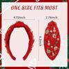 YARIEW Christmas Knotted Headbands for Women Rhinestone Tree Snowflake Jingle Bell Headband for Women Fashion Headband Hair Accessories Christmas