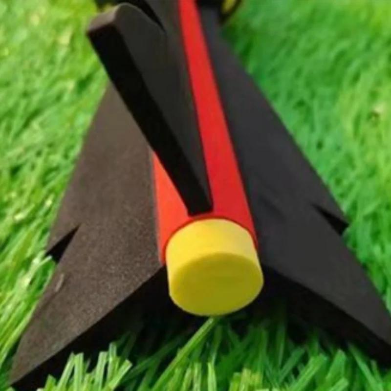1pc Torpedo Throwing Ball PU Foam Flying Ball With Whistle With Tail Soft Rocket Ball Outdoors Throwing Toys
