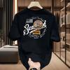Mens Shortsleeved Printed 100 Cotton Loosefitting Breathable and Comfortable Tshirt