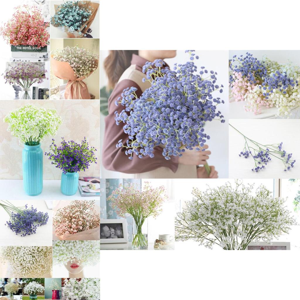 Beautiful Artificial Fake Baby's Breath Gypsophila Flowers Bouquet For Home And Wedding Decor