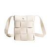 New Sweet Versatile Messenger Bag Casual Shoulder Bag Solid Color Woven Bag Mini Small Bag Mobile Phone Bag
