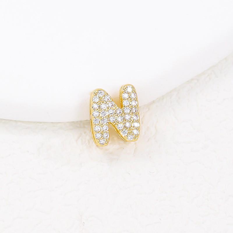 Hot-Selling 26-Letter Zirconia Pendant Necklace with Diamond Cute Design