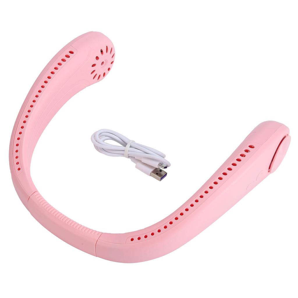 Bladeless USB Neck Fan Low Noise Wearable Fans Adjustable Hands Free Fan 360 degrees  Lightweight Portable Fan for