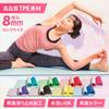 TPE Yoga Yoga Bag Yoga Mat Thick TPE Material x 8mm with Carry Strap Panus Training Mat Stretch Mat Pilates Mat Pearl Gray [Premium Mat]