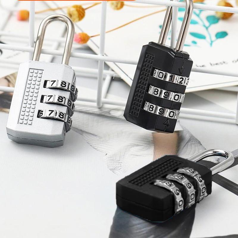 3 Digit Number Combination Pad Lock Padlock Outdoor Waterproof Lock Suitcase Luggage Bag Security Coded Lock