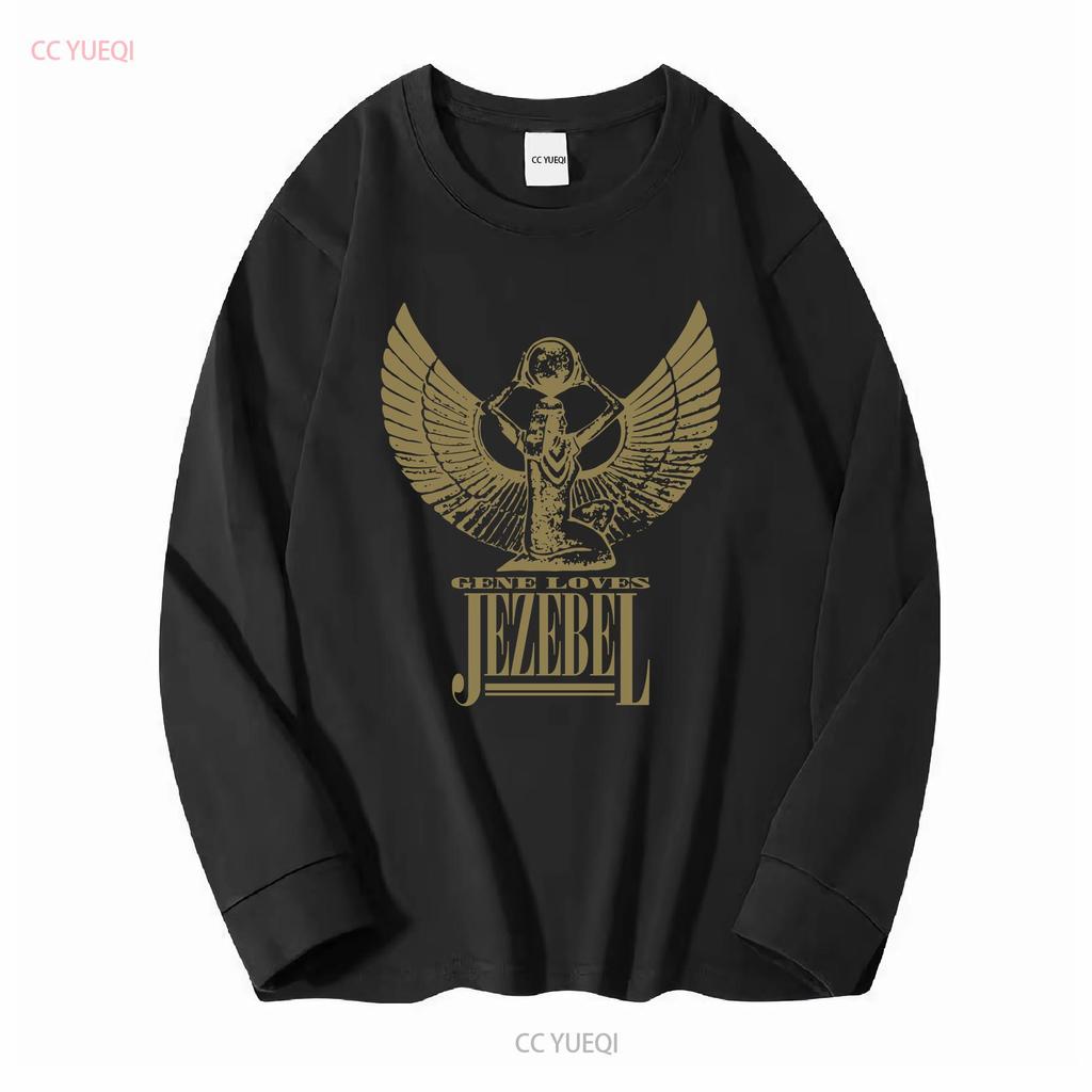 Gene Loves Jezebel Piękna Koszulka vintage Sprana Góra Do Codziennego Ubrania Unisex męska Oddychająca z grafiką Wszechstronna Codzienna