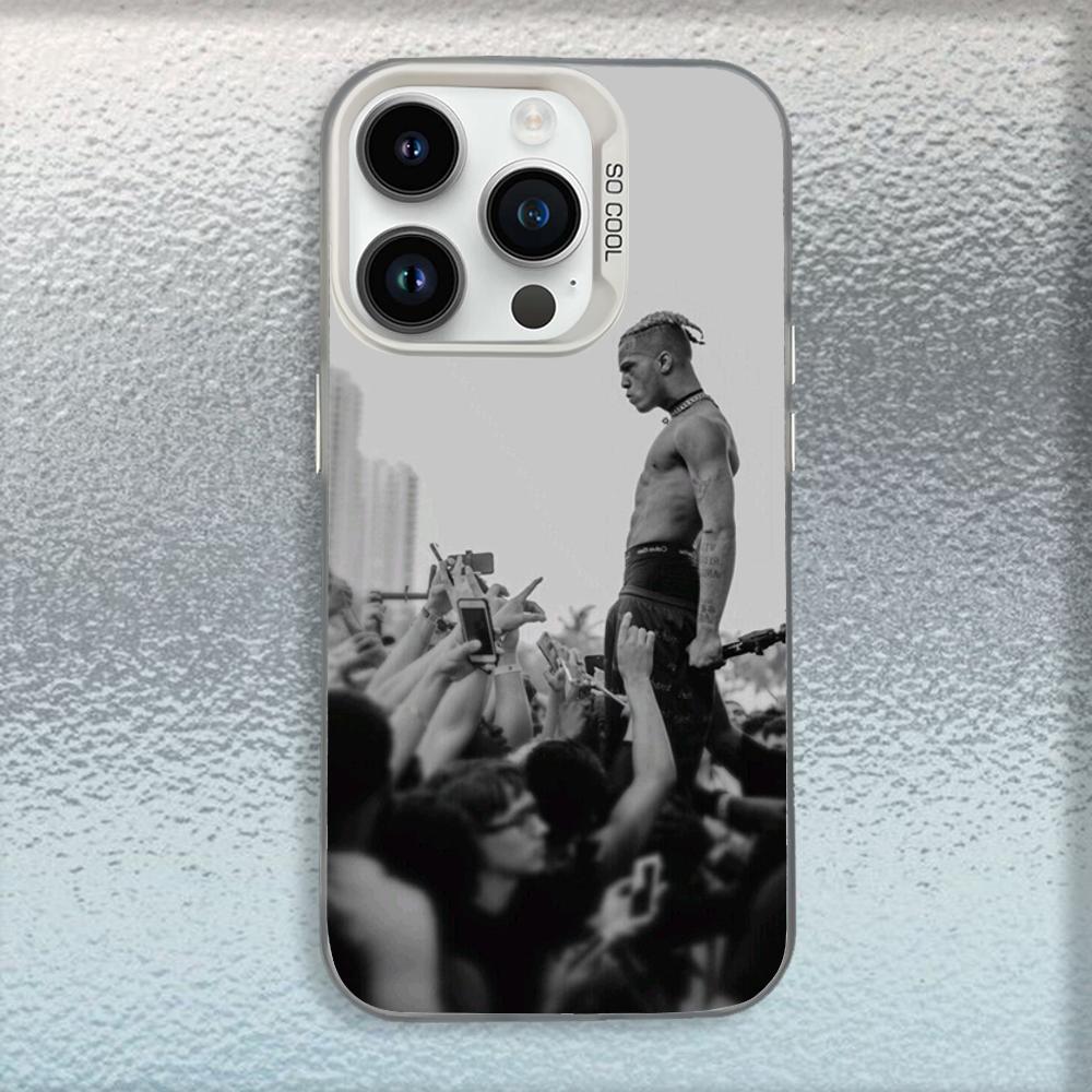 

Rapper X-XXXTentacionS Phone Case For iPhone 16,15,14,13,12,11,Mini,Pro,MAX White Matte Shockproof Cover iPhone12