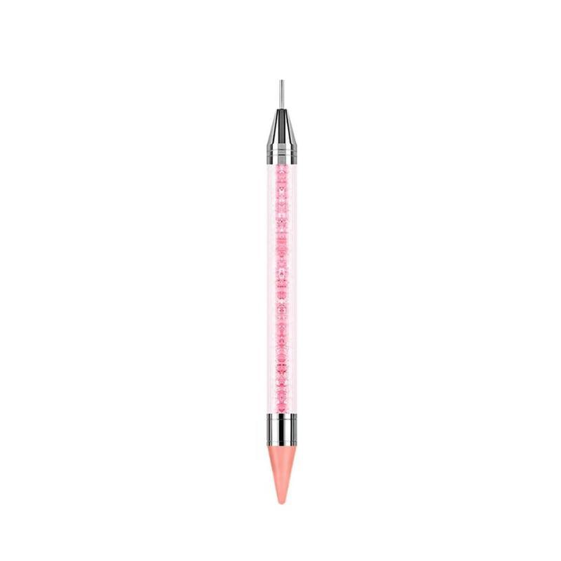 Dual-Ended Applicator Pencil Nail Dot Rod Rhinestone Picker Wax Pen Diamond Picker Stick For Rhinestones Dotting Tool