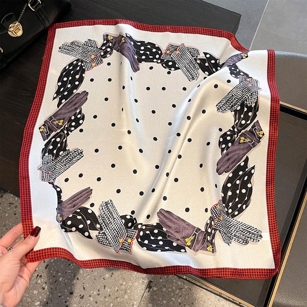 100% Natural Real Silk Scarf Women Hair Foulard Luxury High Quality Bandana Square Headband Hijab Print Poncho Scarves Pashmina