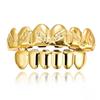 Модні золоті срібні хіп-хоп накладки на зуби Grillz Верх низ рот Металеві ковпачки на зуби Стоматологічні прикраси Чоловіки Жінки