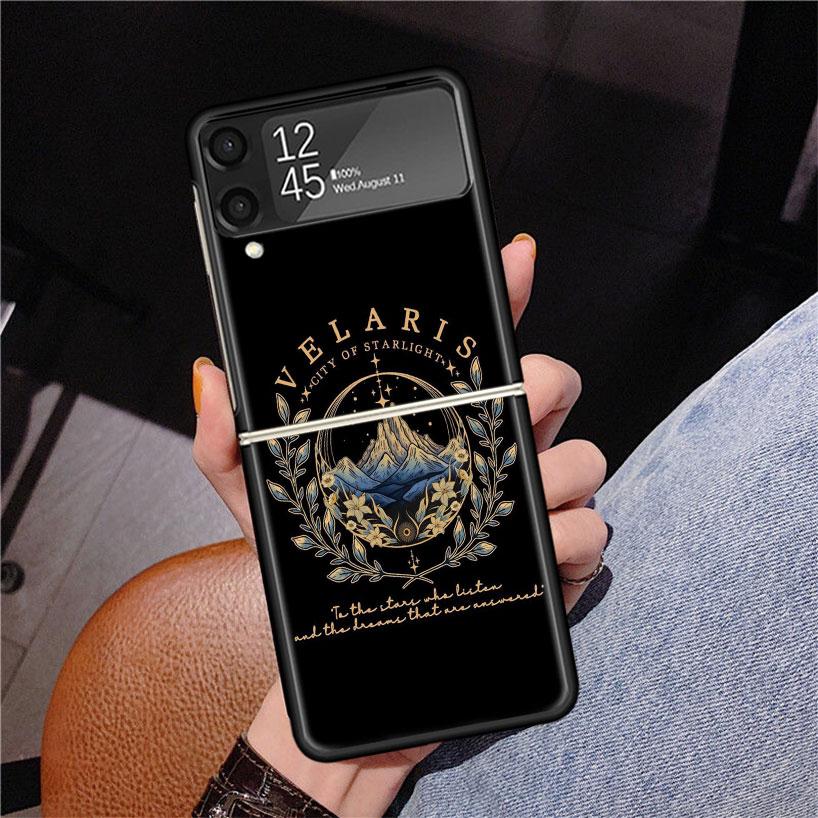 A Court of Mist Fury Sarah J Maas Phone Case For Samsung Z Flip 7 6 5 4 3 Galaxy ZFlip7 ZFlip6 ZFlip5 ZFlip4 ZFlip3 5G Print Cov