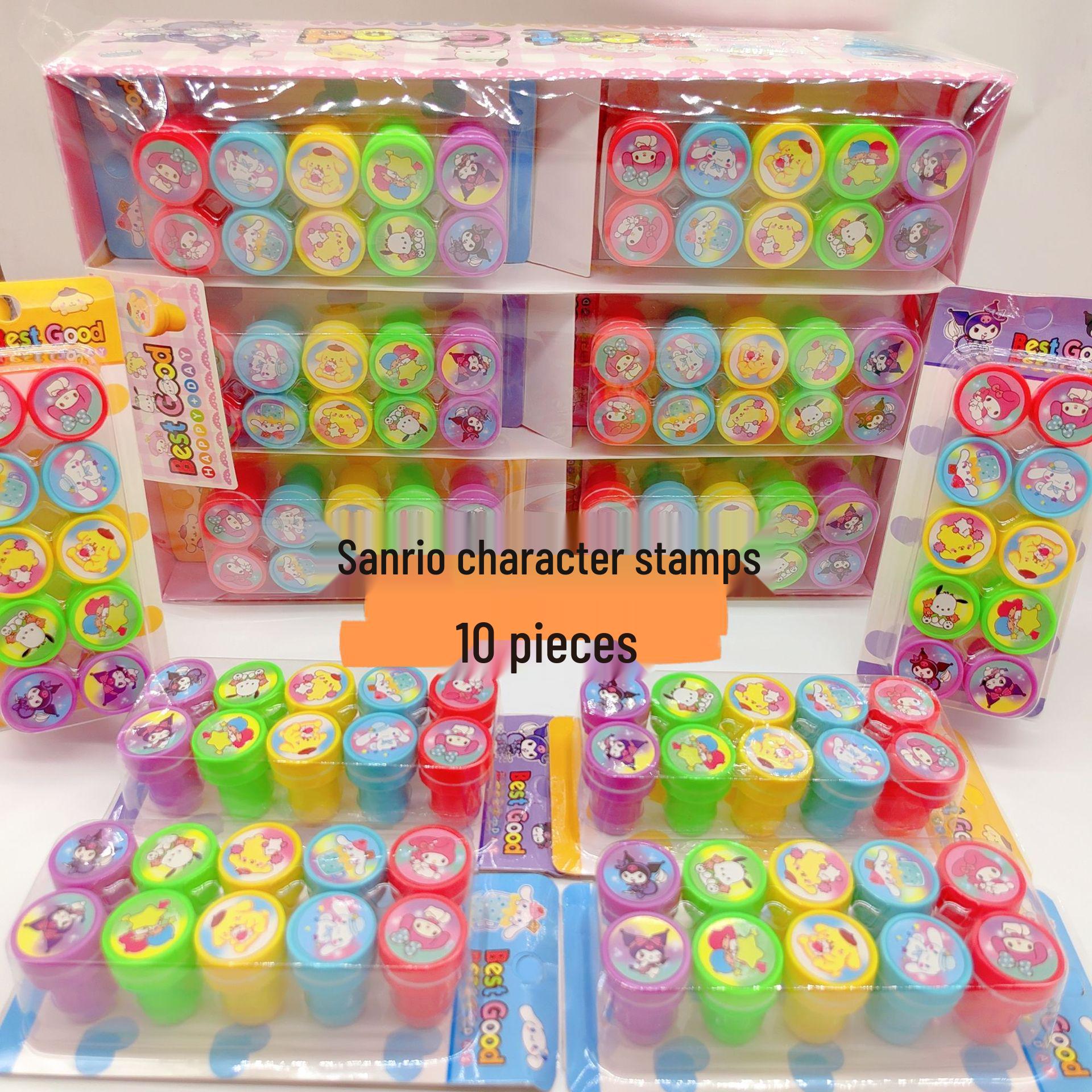 Sanrio Kuromi Self-Inking Stamp Set for Kids - 10 Pieces