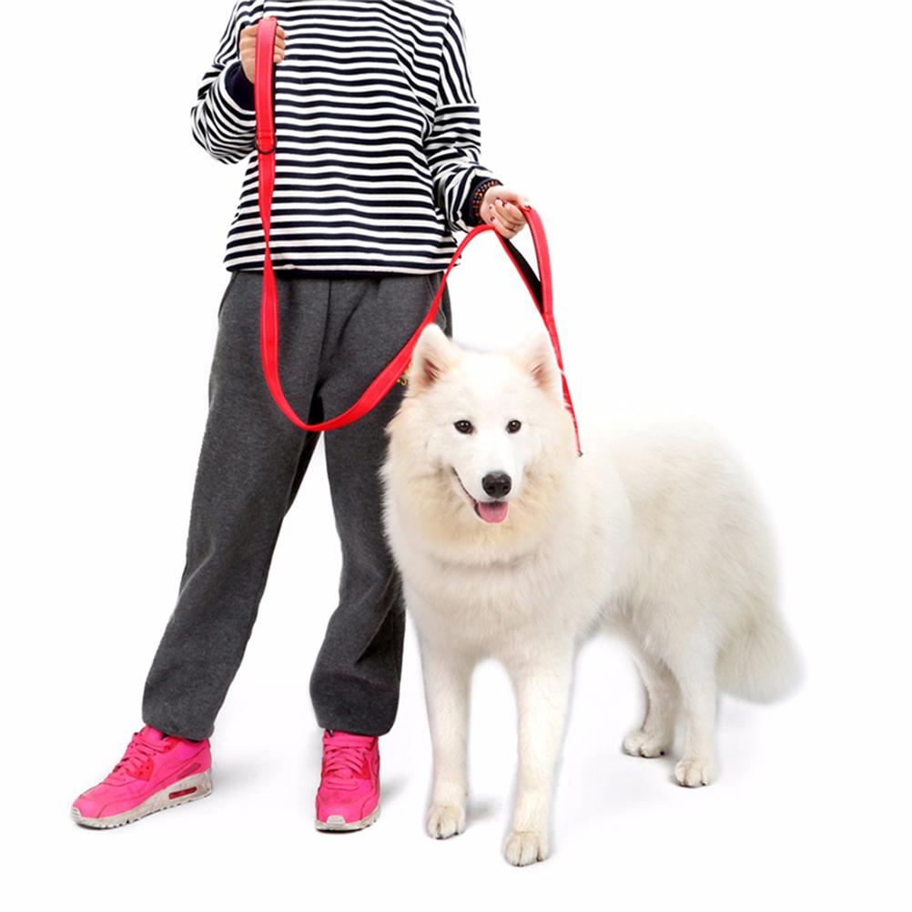 Reflective Leash Nighttime Dog Pet Walking Medium and Large Dogs Training Leads Camping красный