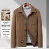 Men's Wool Quilted Jacket: Autumn/Winter Casual Business Coat