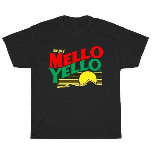 

Enjoy Mello Yello Logo American Men#039;s TShirt Funny Size S to 5XL Unisex T-Shirt XL